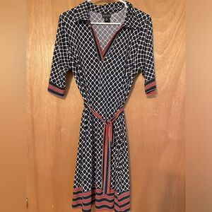 En Focus Petite Geometric Dress